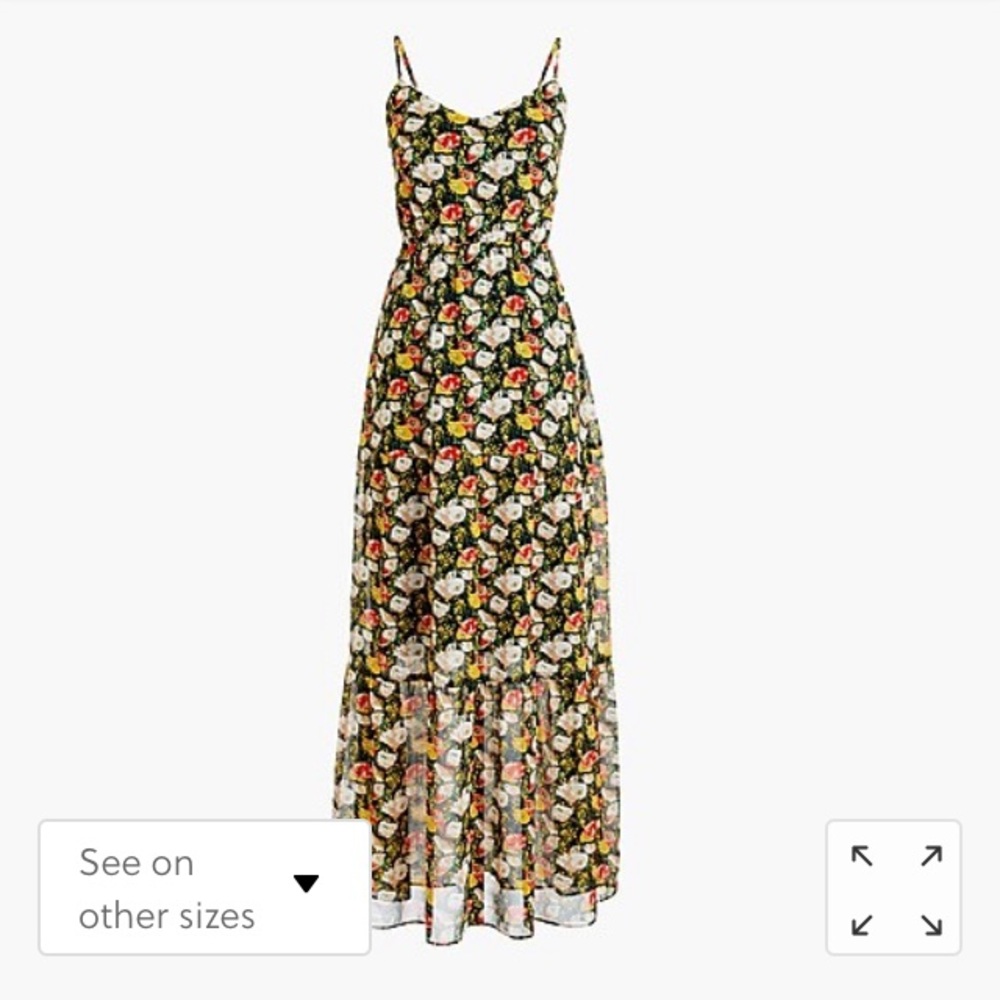 🌟J Crew Floral Tiered Maxi
